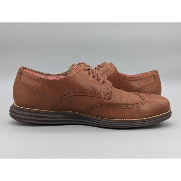 Cole Haan Men\'s Original Grand Wingtip Oxford Brown Shoes C26472 Size 12 M main image 9